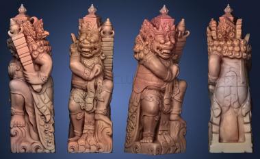 3D model Bali statue 014 (STL)